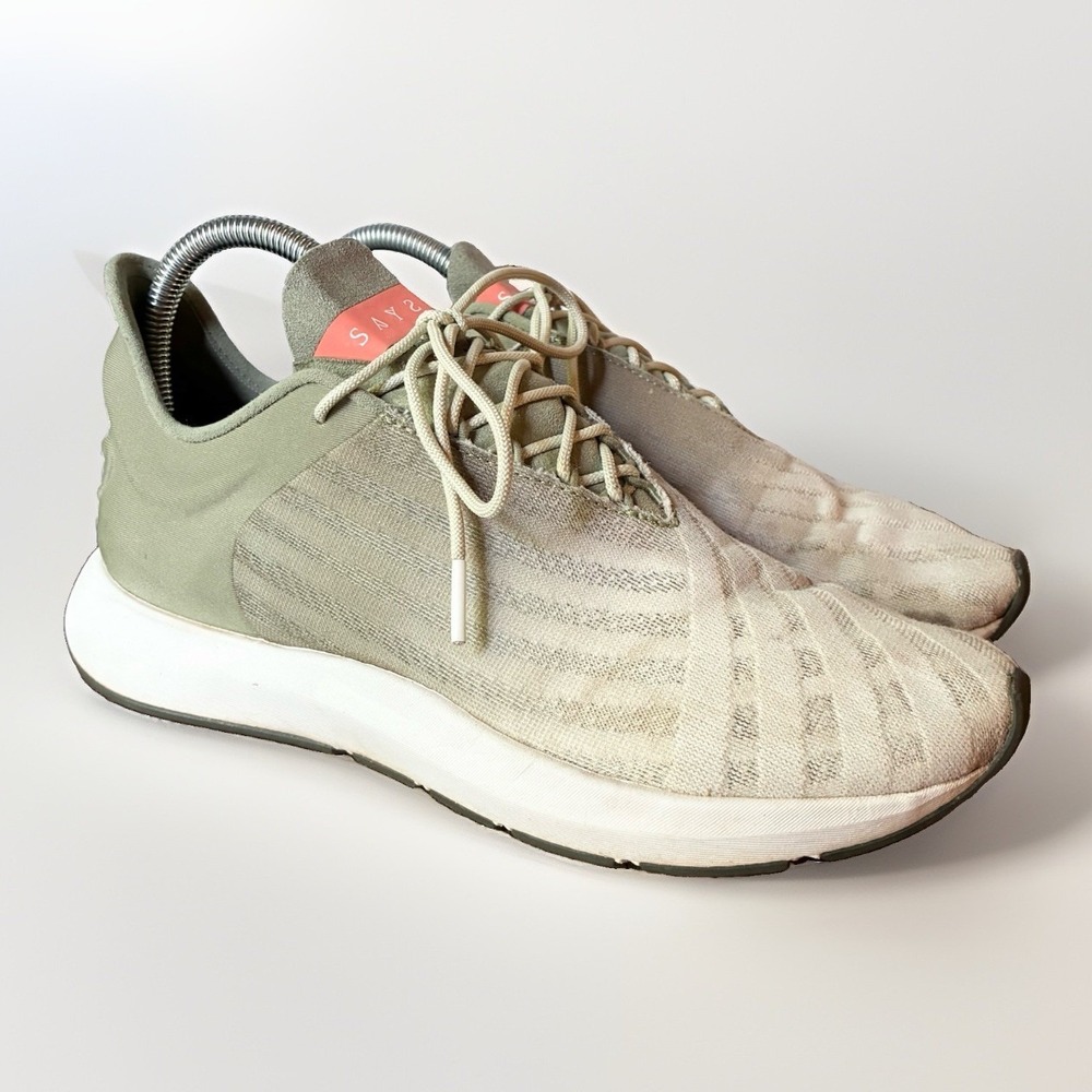 Saysh One Allyson Felix Running Walking Shoes Eucalyptus Olive Green Womens 8.5
